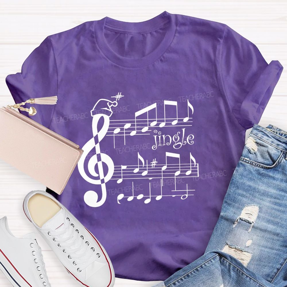 Christmas Music Jingle Teacher T-shirt