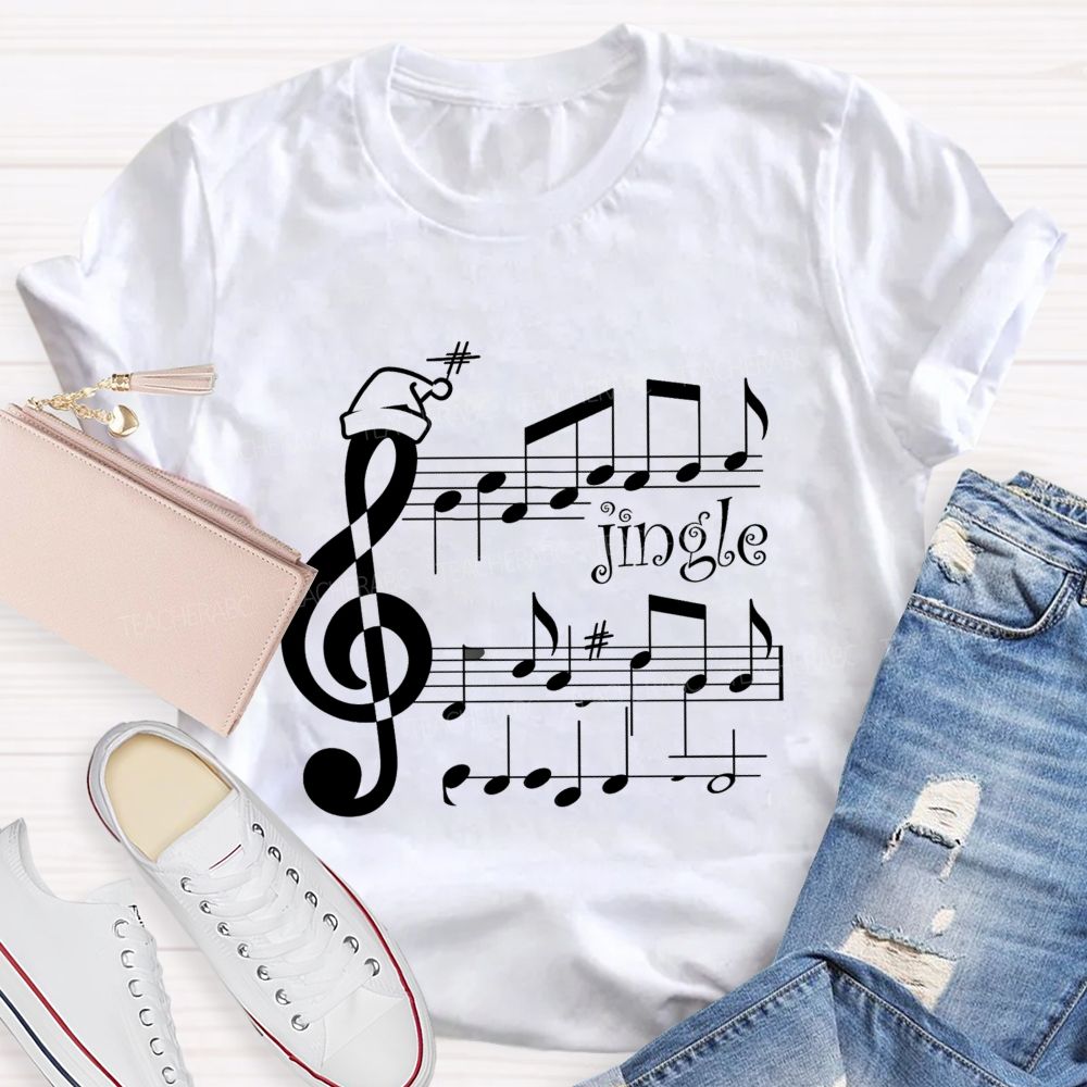 Christmas Music Jingle Teacher T-shirt