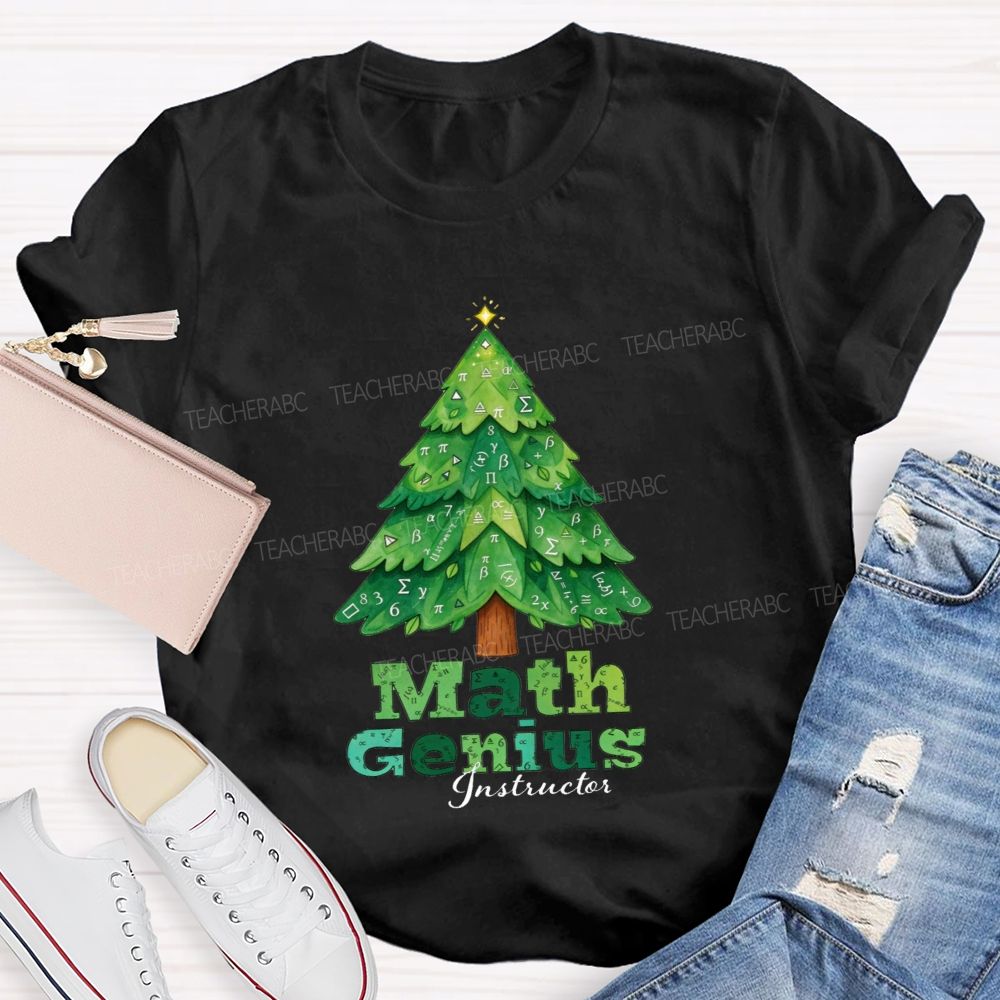 Math Genius Instructor Teacher T-shirt