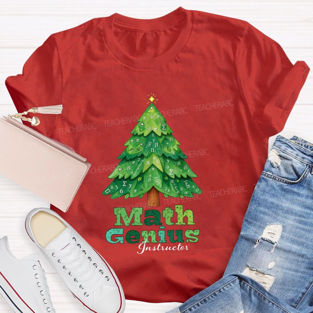 Math Genius Instructor Teacher T-shirt