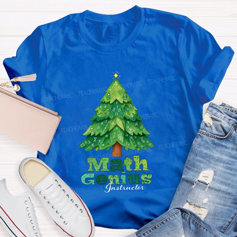 Math Genius Instructor Teacher T-shirt