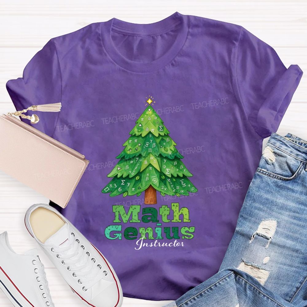 Math Genius Instructor Teacher T-shirt