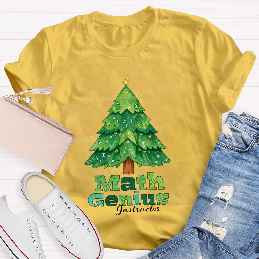 Math Genius Instructor Teacher T-shirt