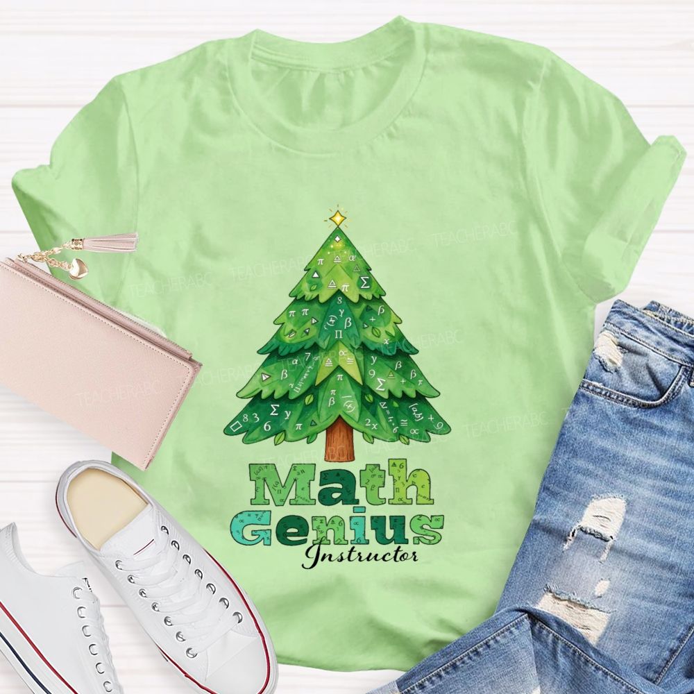 Math Genius Instructor Teacher T-shirt