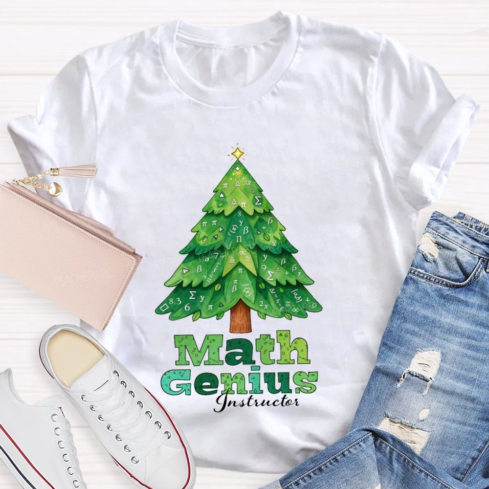 Math Genius Instructor Teacher T-shirt