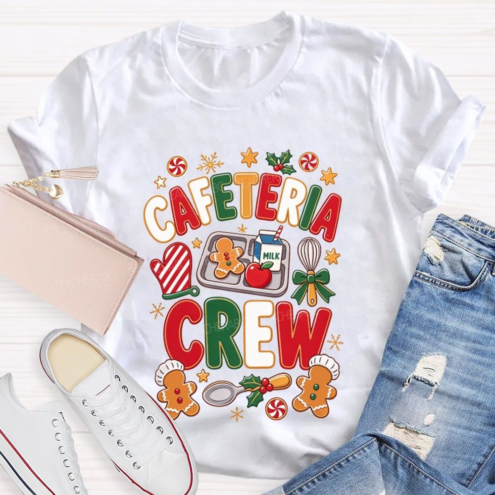 Cafeteria Crew Christmas Gingerbread Lunch Lady T-shirt