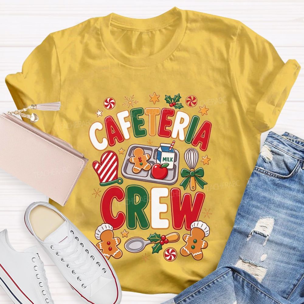 Cafeteria Crew Christmas Gingerbread Lunch Lady T-shirt