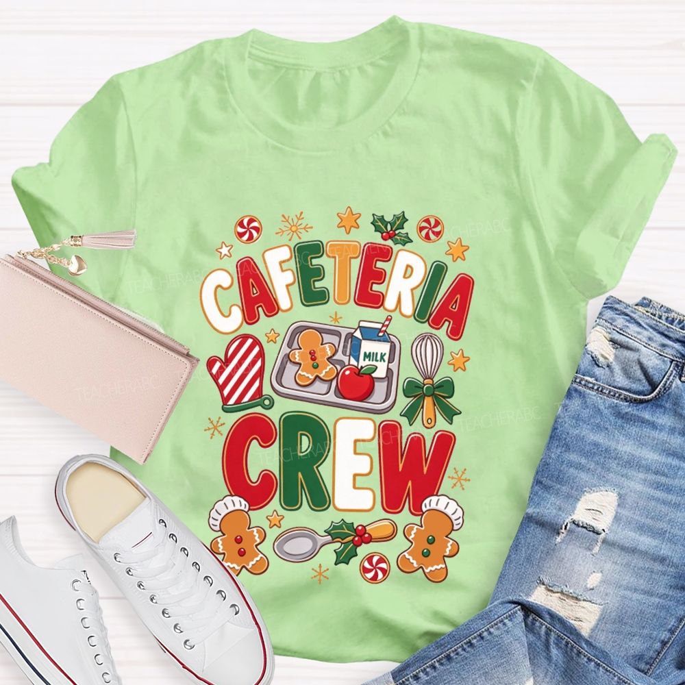 Cafeteria Crew Christmas Gingerbread Lunch Lady T-shirt