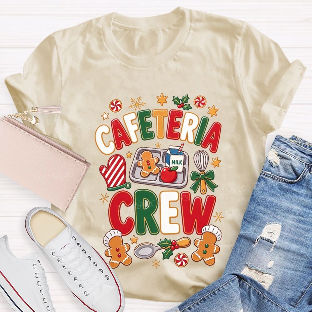 Cafeteria Crew Christmas Gingerbread Lunch Lady T-shirt
