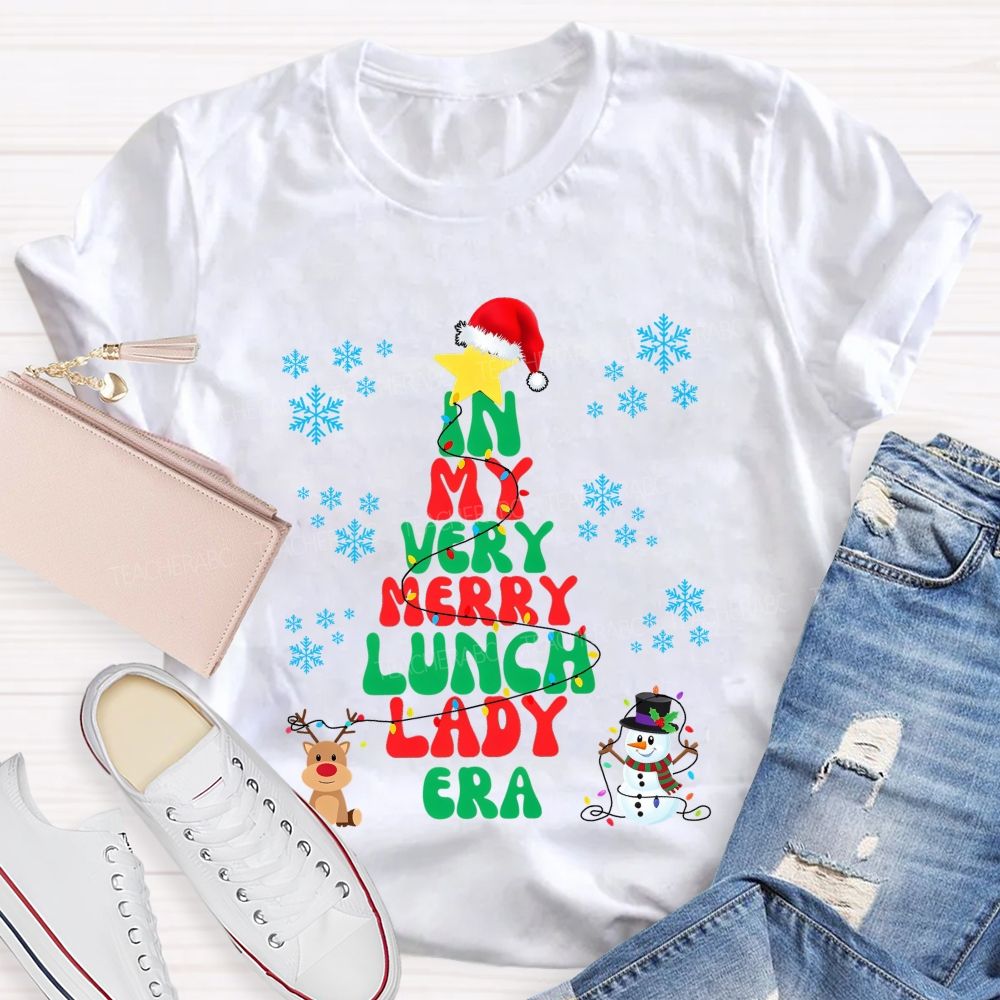 In My Very Merry Lunch Lady Era Christmas T-shirt