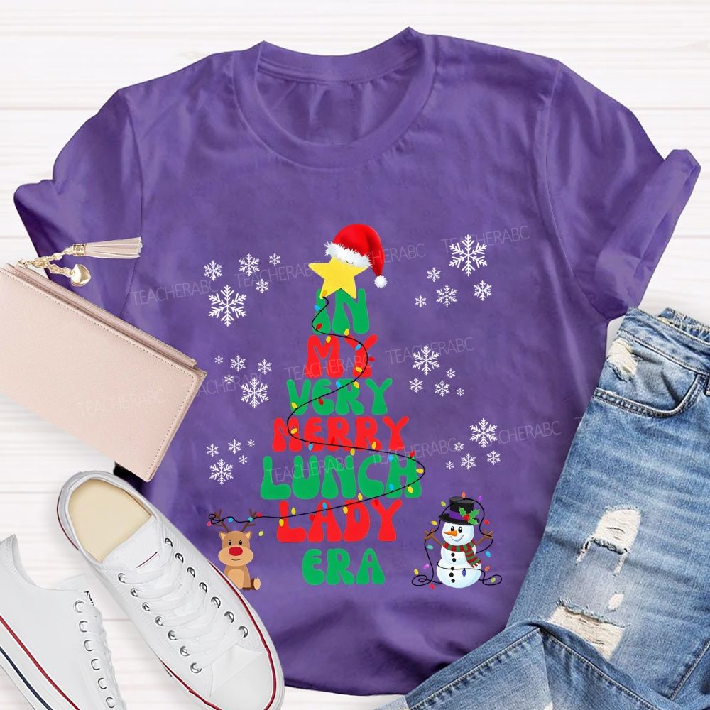 In My Very Merry Lunch Lady Era Christmas T-shirt