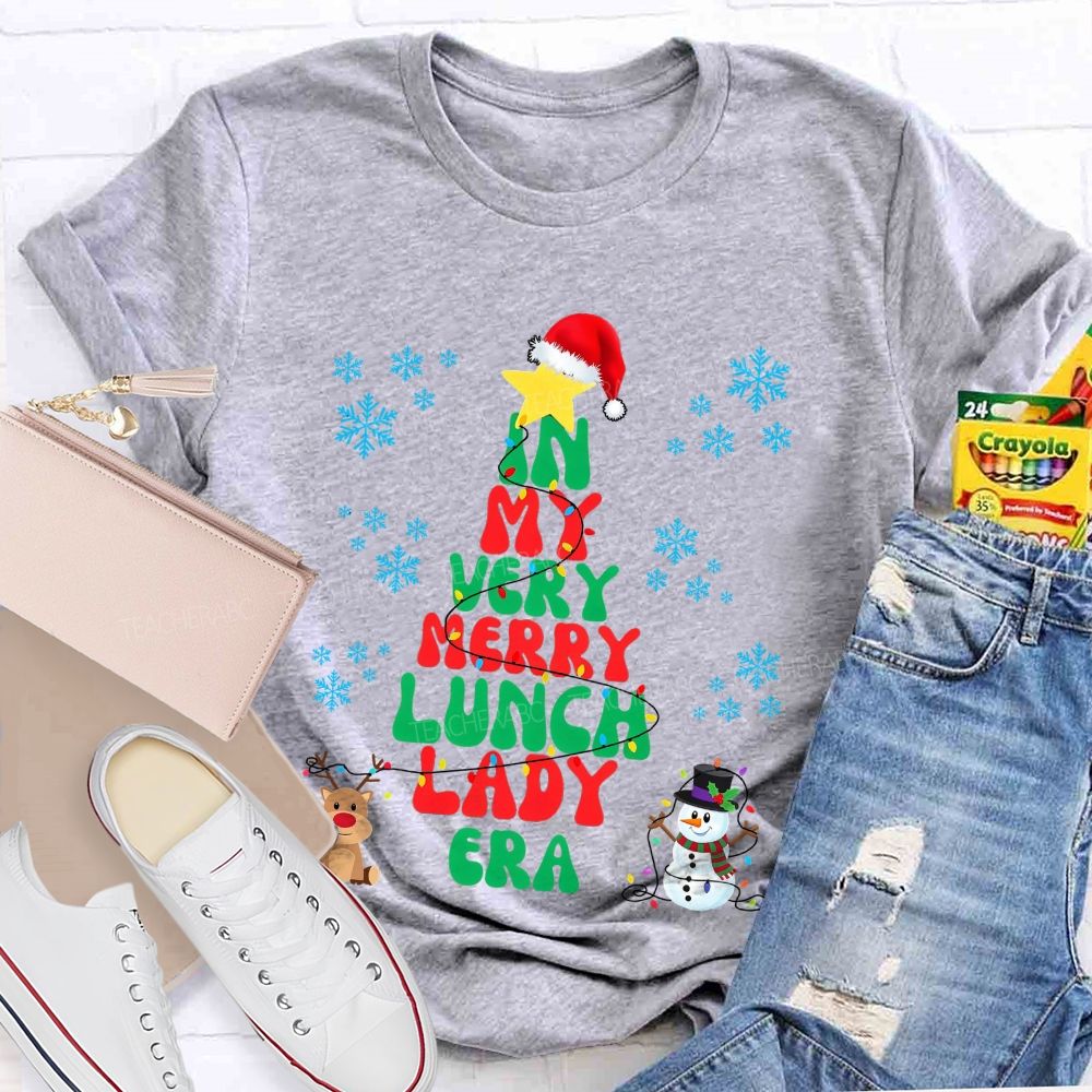 In My Very Merry Lunch Lady Era Christmas T-shirt