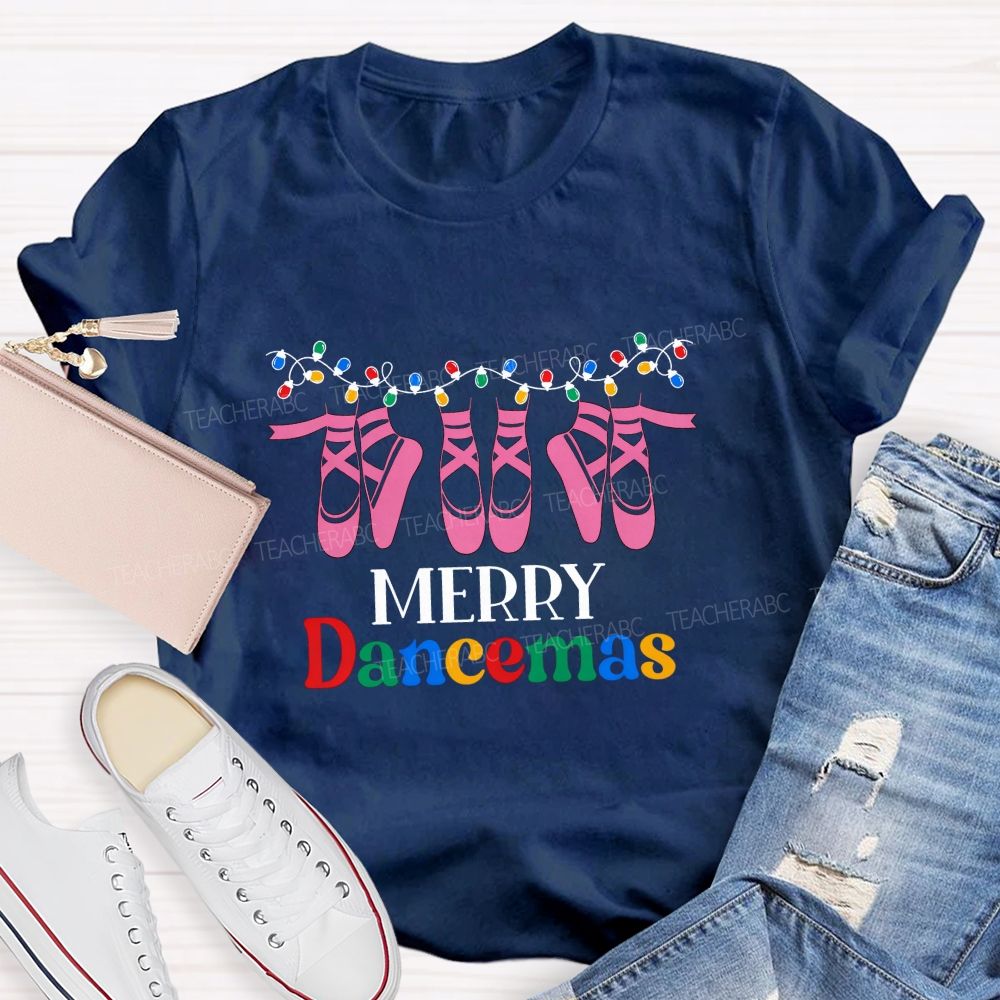 Merry Dancemas Leaping Ballet Teacher T-shirt