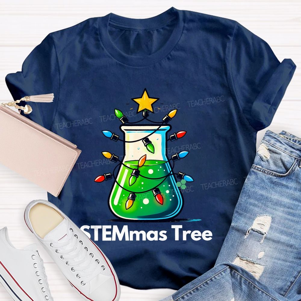 STEMmas Tree Teacher T-shirt