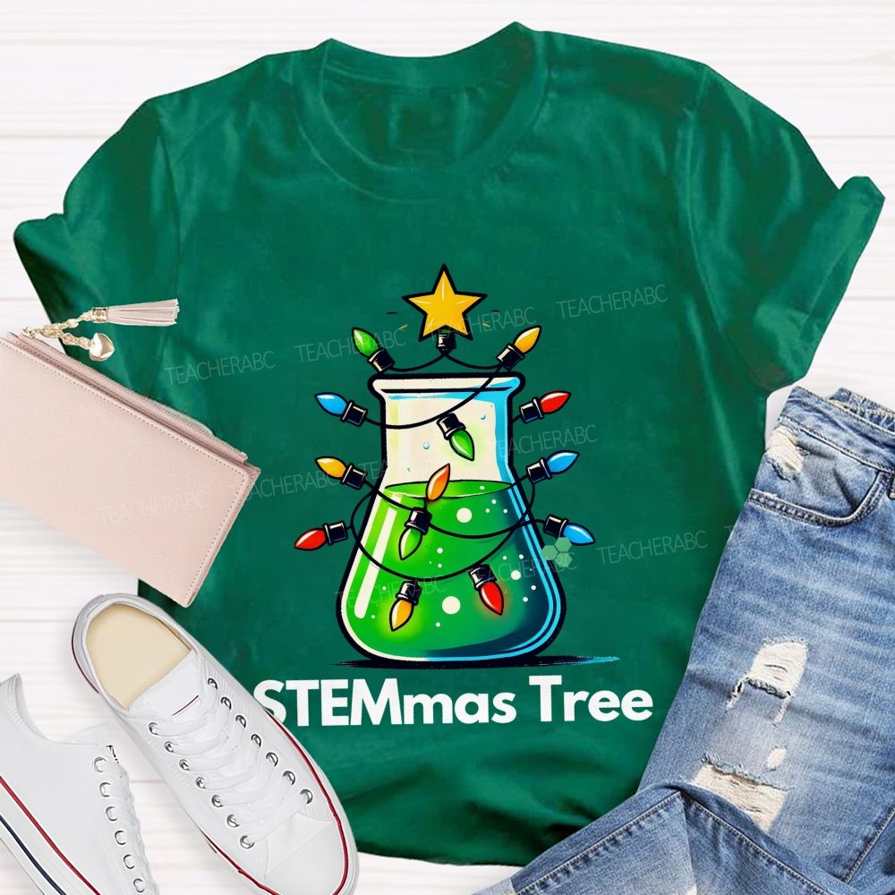 STEMmas Tree Teacher T-shirt