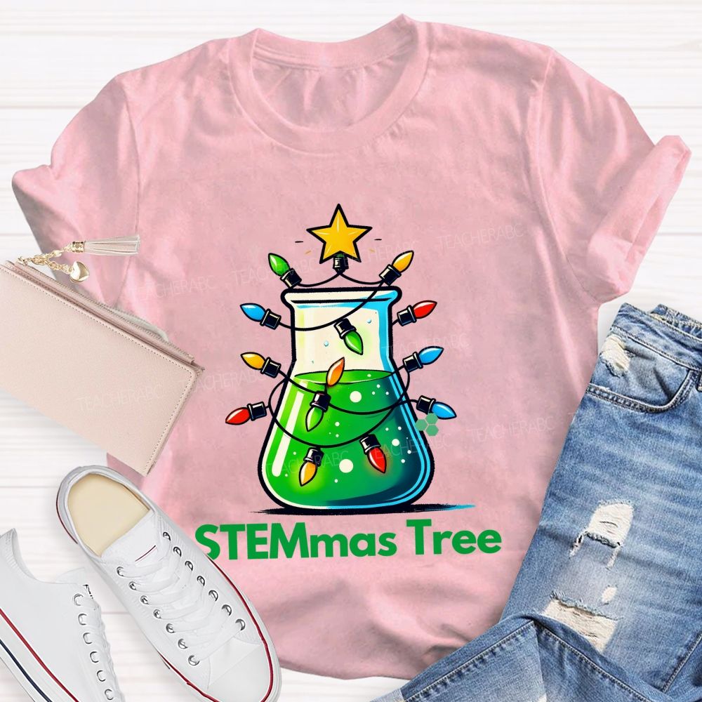 STEMmas Tree Teacher T-shirt