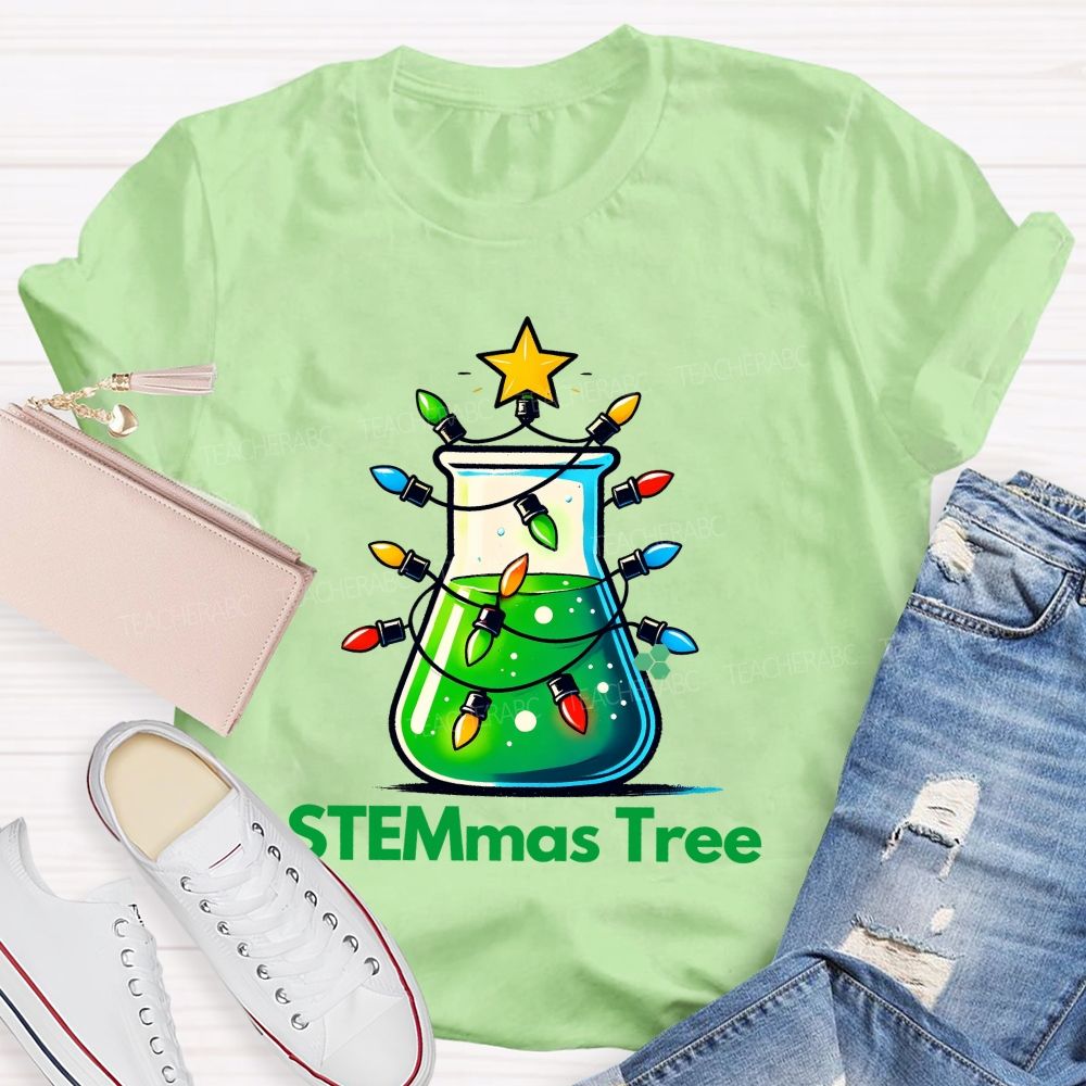 STEMmas Tree Teacher T-shirt