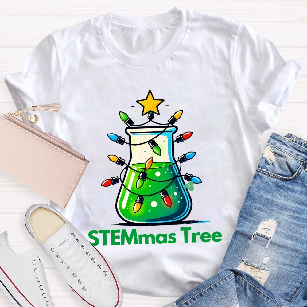 STEMmas Tree Teacher T-shirt