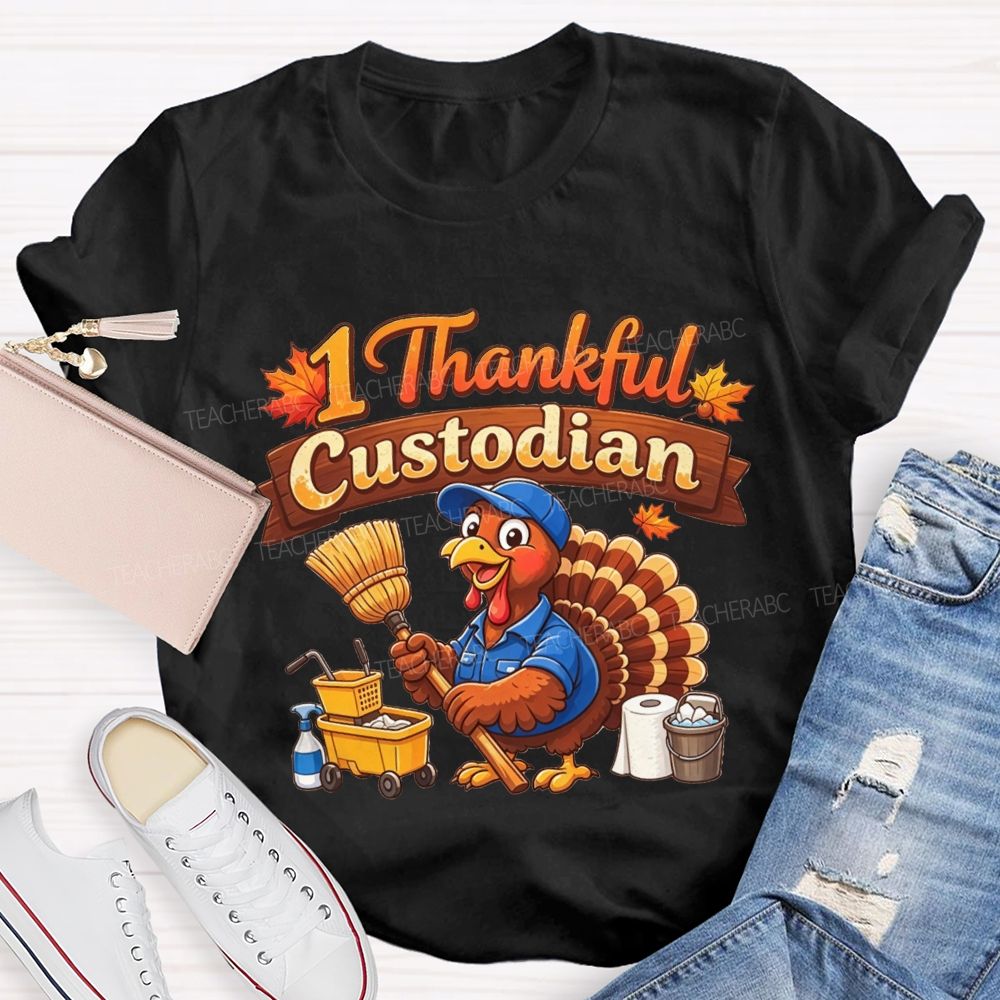 My Favorite Turkeys Call Me Custodian T-shirt