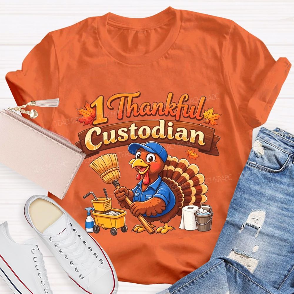 My Favorite Turkeys Call Me Custodian T-shirt