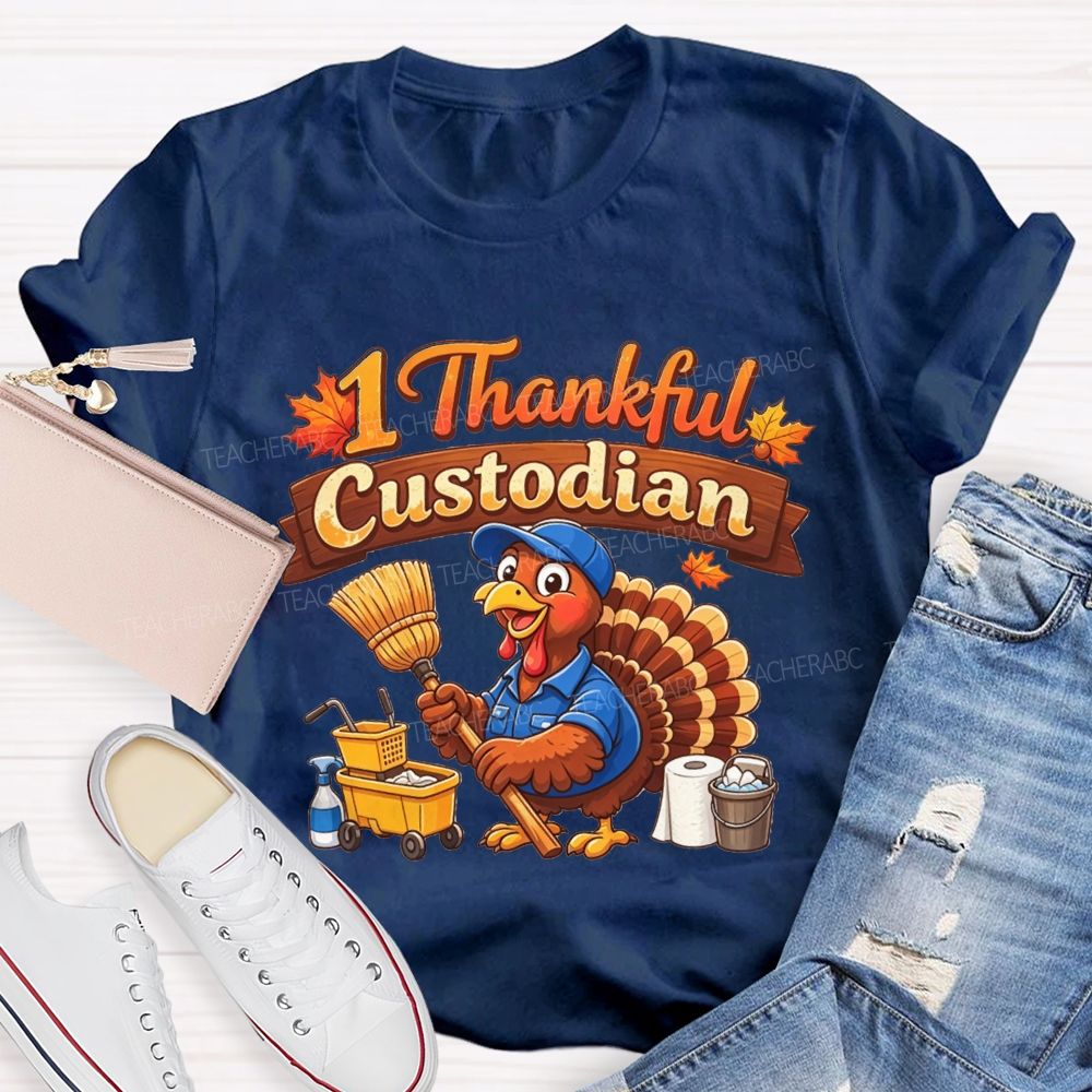My Favorite Turkeys Call Me Custodian T-shirt
