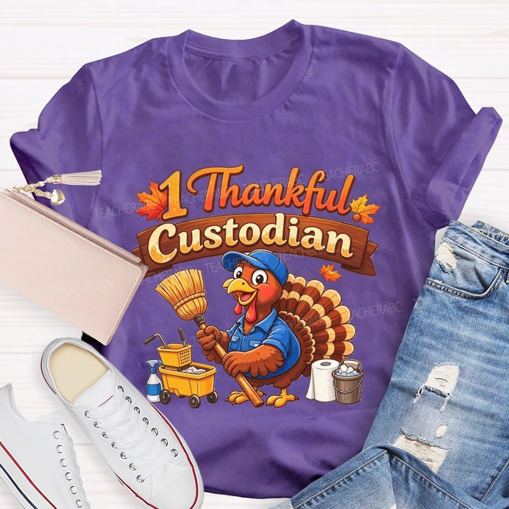 My Favorite Turkeys Call Me Custodian T-shirt