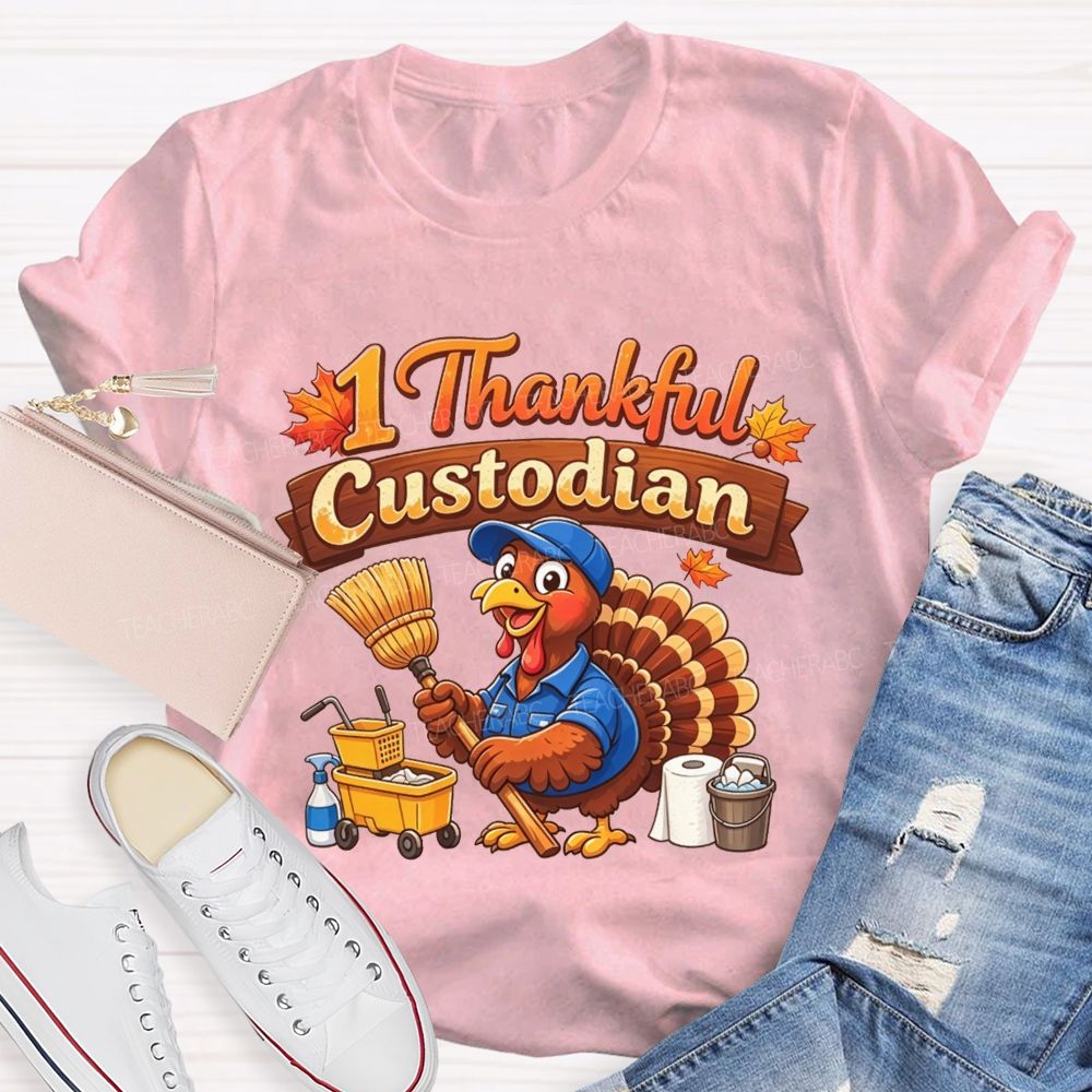 My Favorite Turkeys Call Me Custodian T-shirt