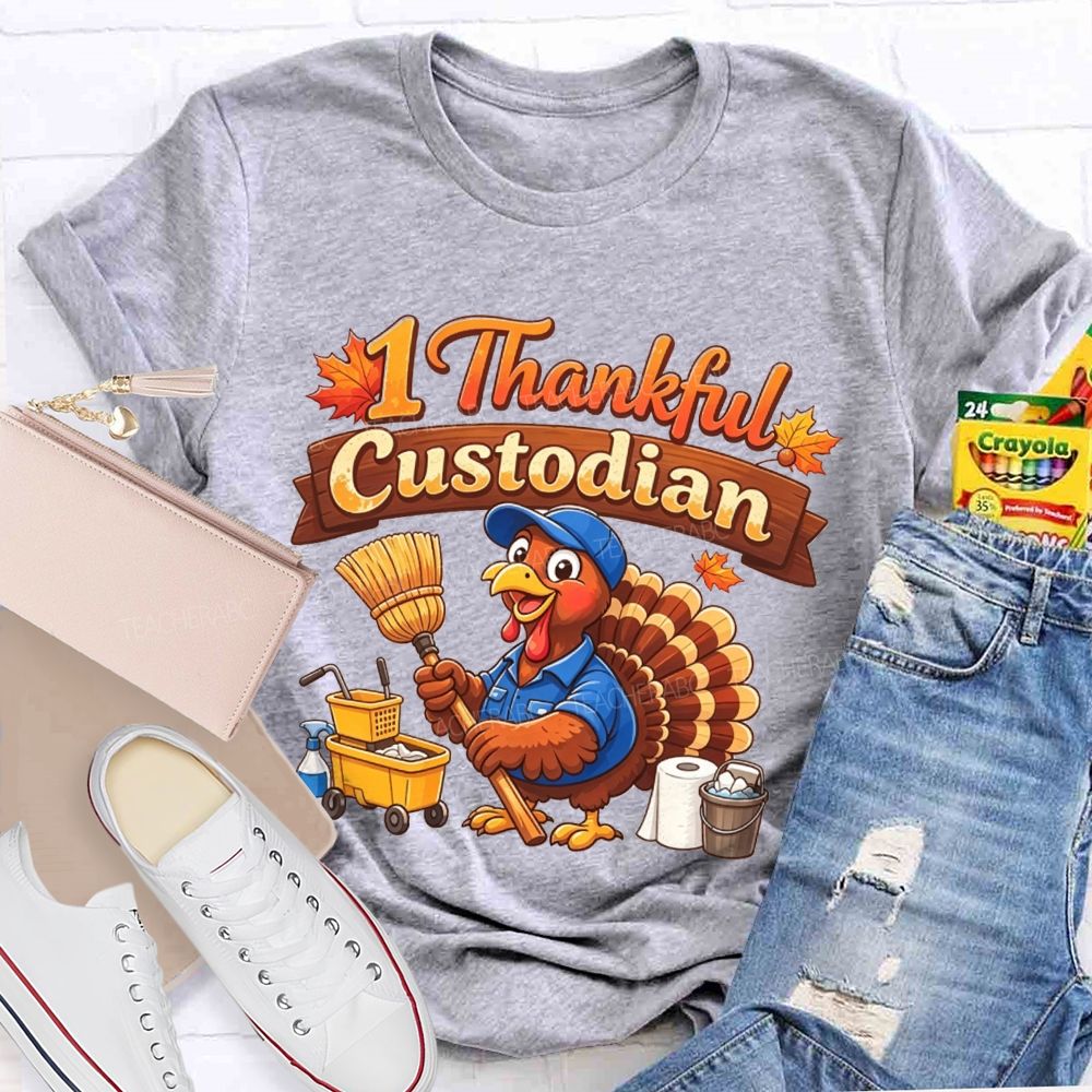 My Favorite Turkeys Call Me Custodian T-shirt