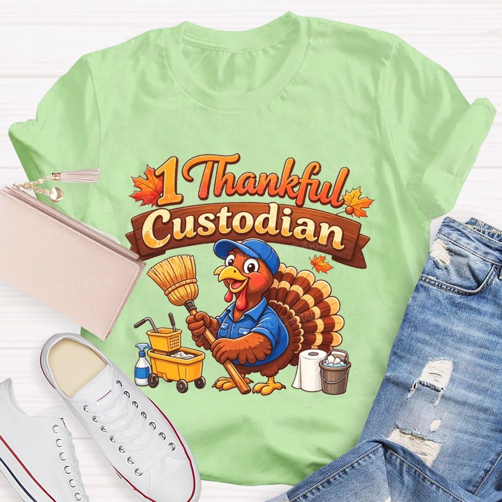 My Favorite Turkeys Call Me Custodian T-shirt