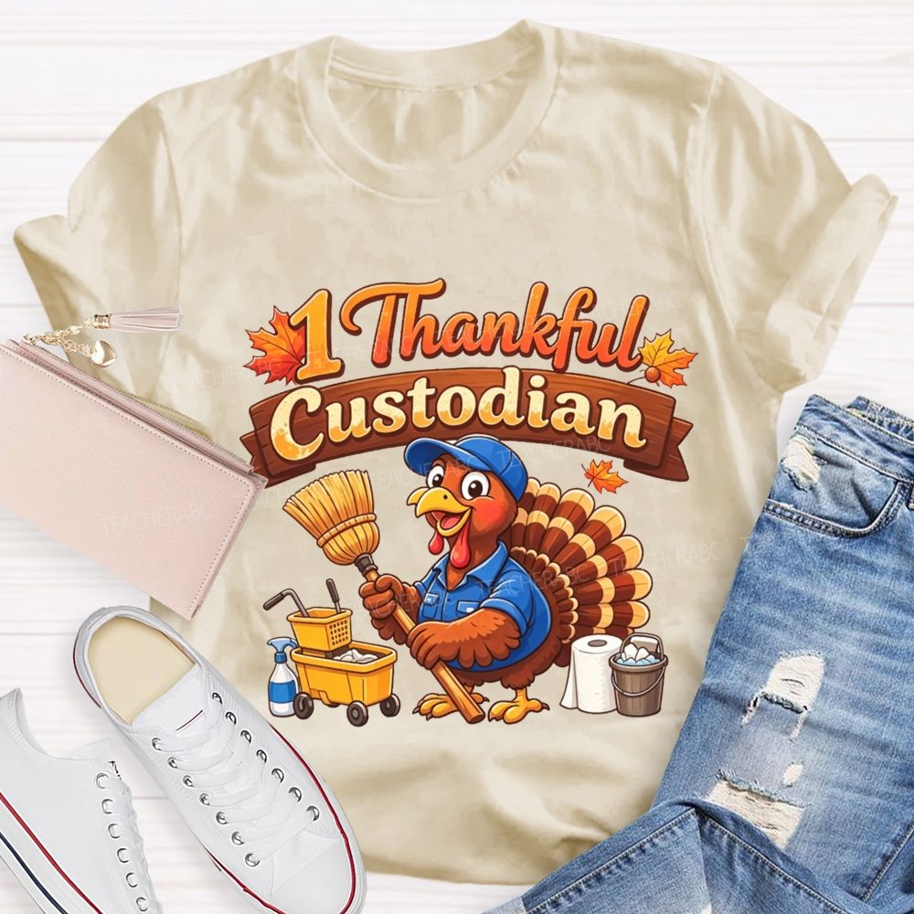 My Favorite Turkeys Call Me Custodian T-shirt