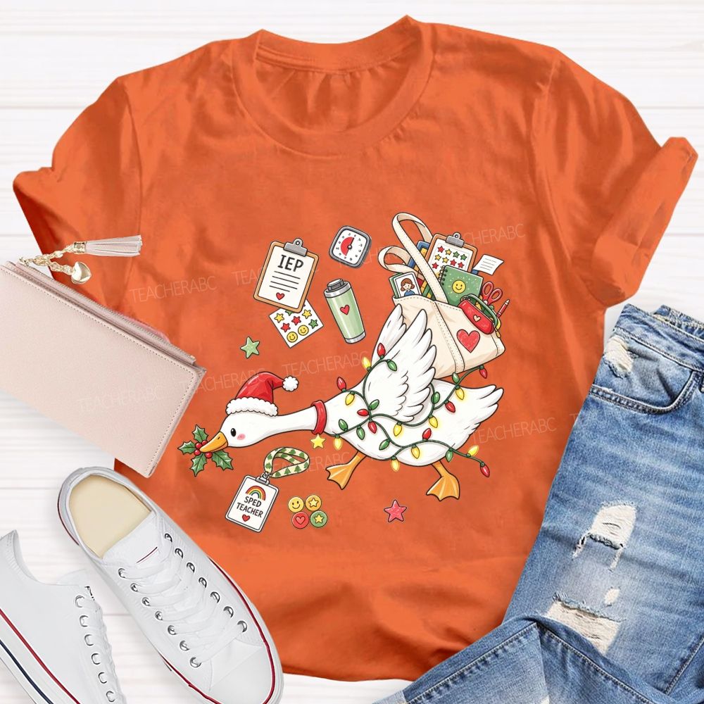 Keeping Iep Goals On Track This Christmas Teacher T-shirt