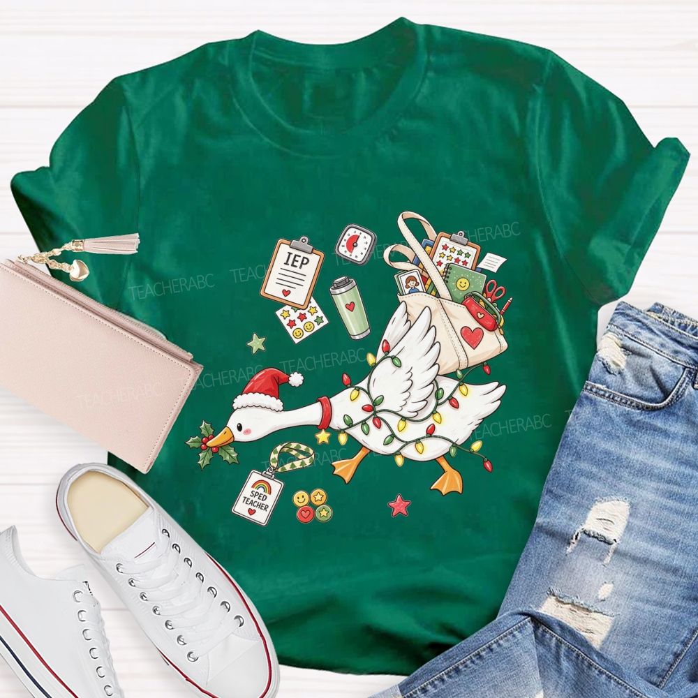 Keeping Iep Goals On Track This Christmas Teacher T-shirt