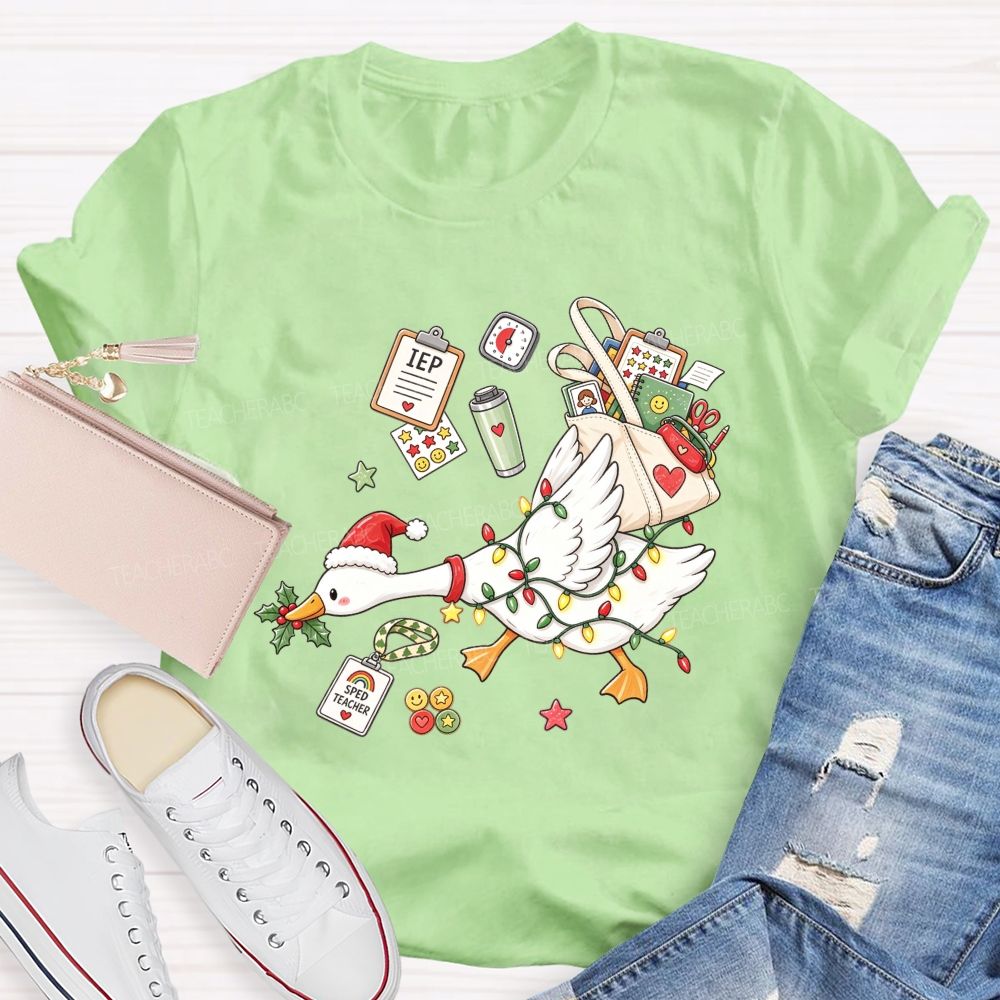 Keeping Iep Goals On Track This Christmas Teacher T-shirt