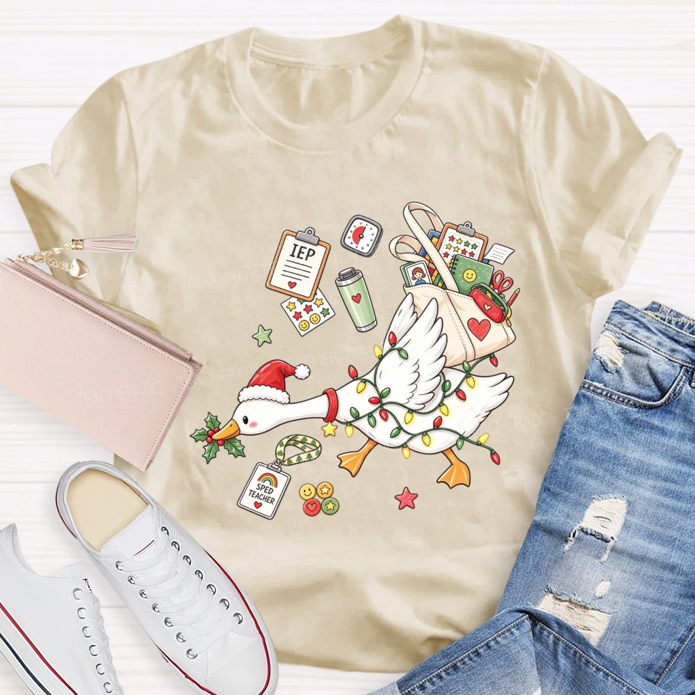 Keeping Iep Goals On Track This Christmas Teacher T-shirt