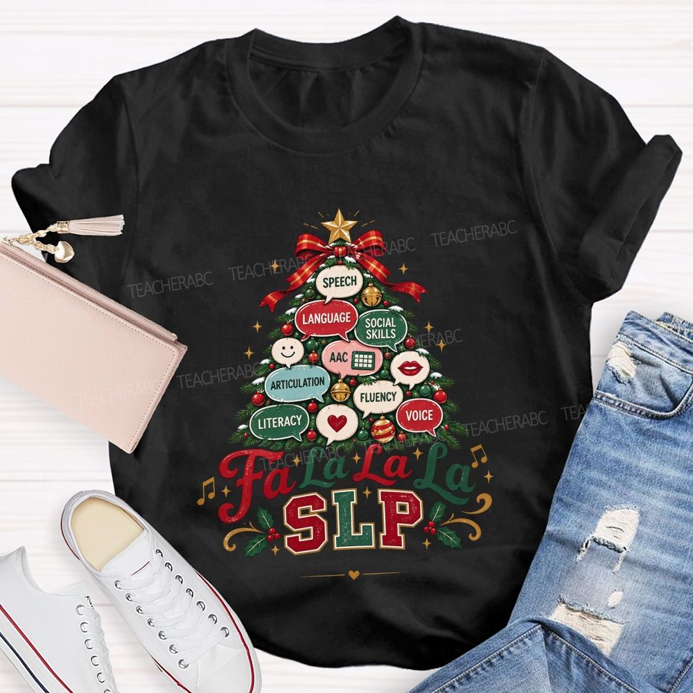 Growing Speech And Language All Season Long Teacher T-shirt