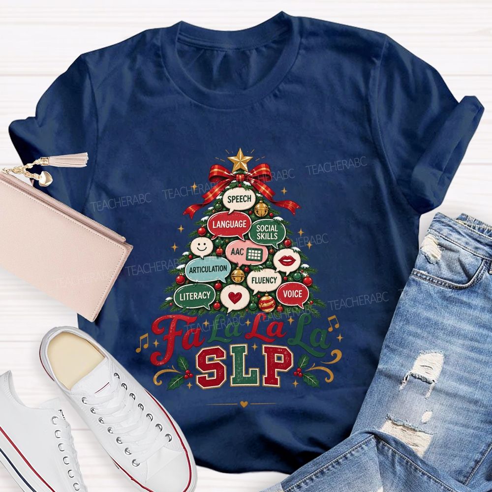 Growing Speech And Language All Season Long Teacher T-shirt