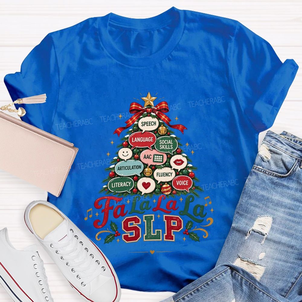 Growing Speech And Language All Season Long Teacher T-shirt