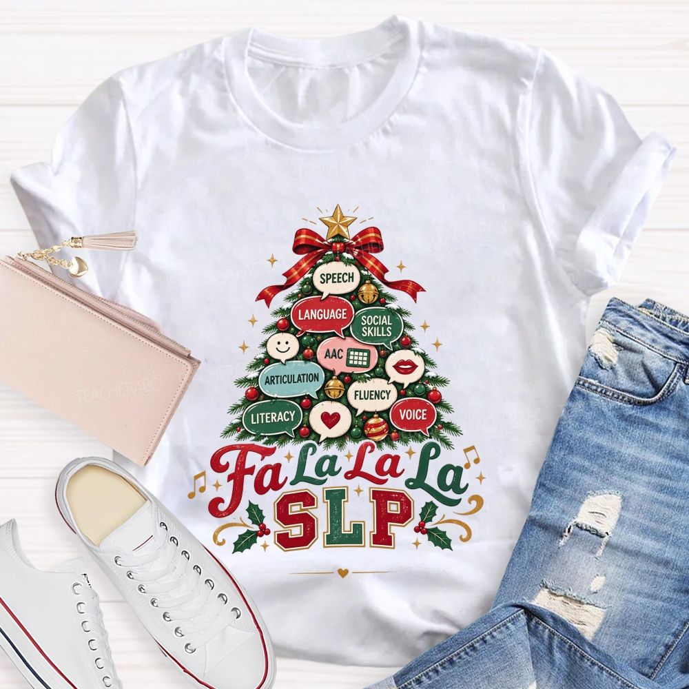 Growing Speech And Language All Season Long Teacher T-shirt