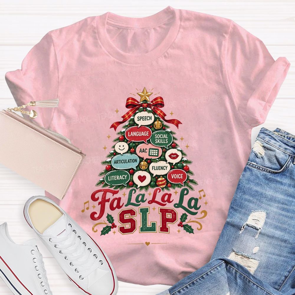 Growing Speech And Language All Season Long Teacher T-shirt