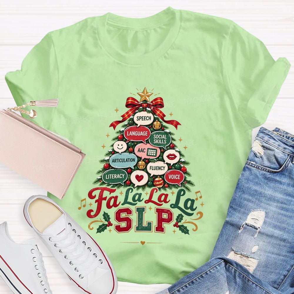 Growing Speech And Language All Season Long Teacher T-shirt