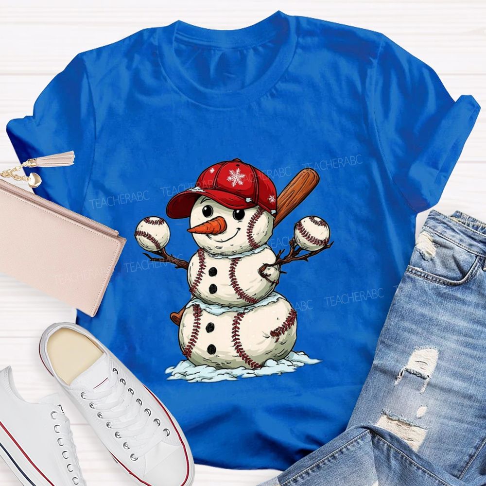 Snowman PE Teacher T-shirt