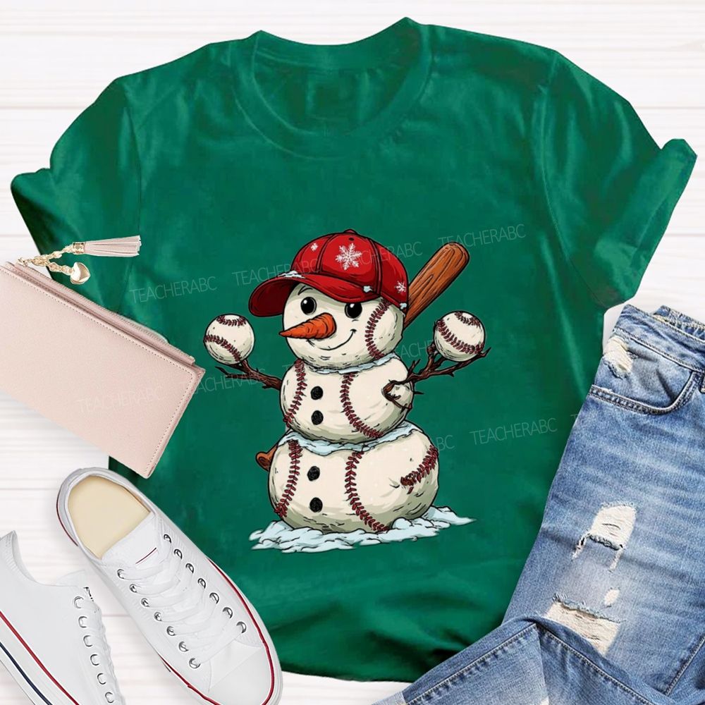 Snowman PE Teacher T-shirt