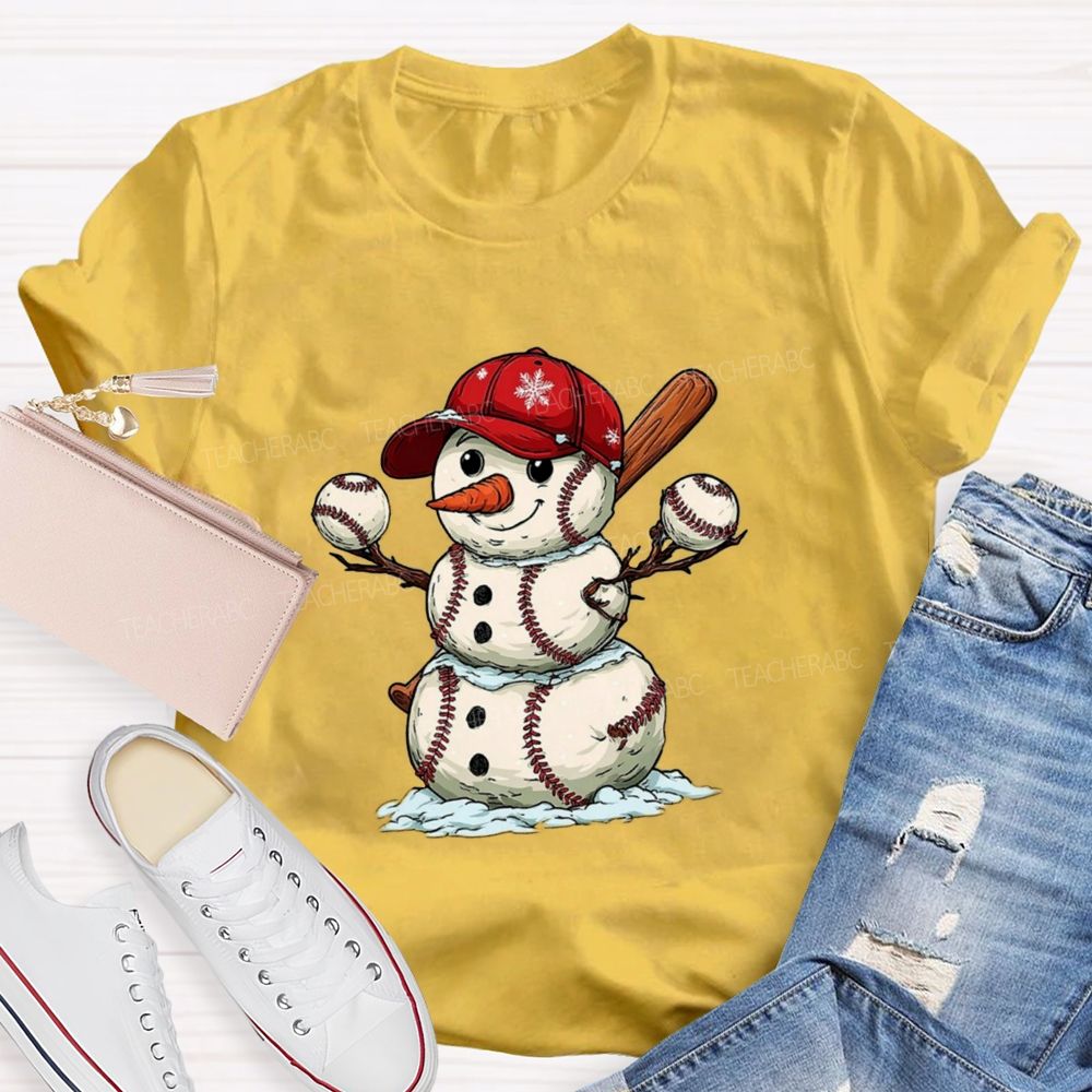 Snowman PE Teacher T-shirt