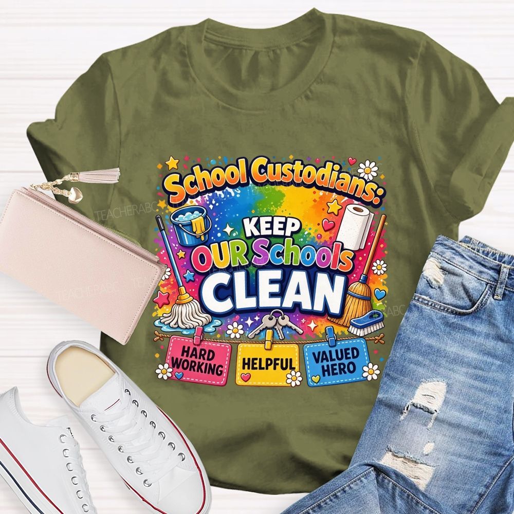 School Custodians Keep Our Schools Clean T-shirt