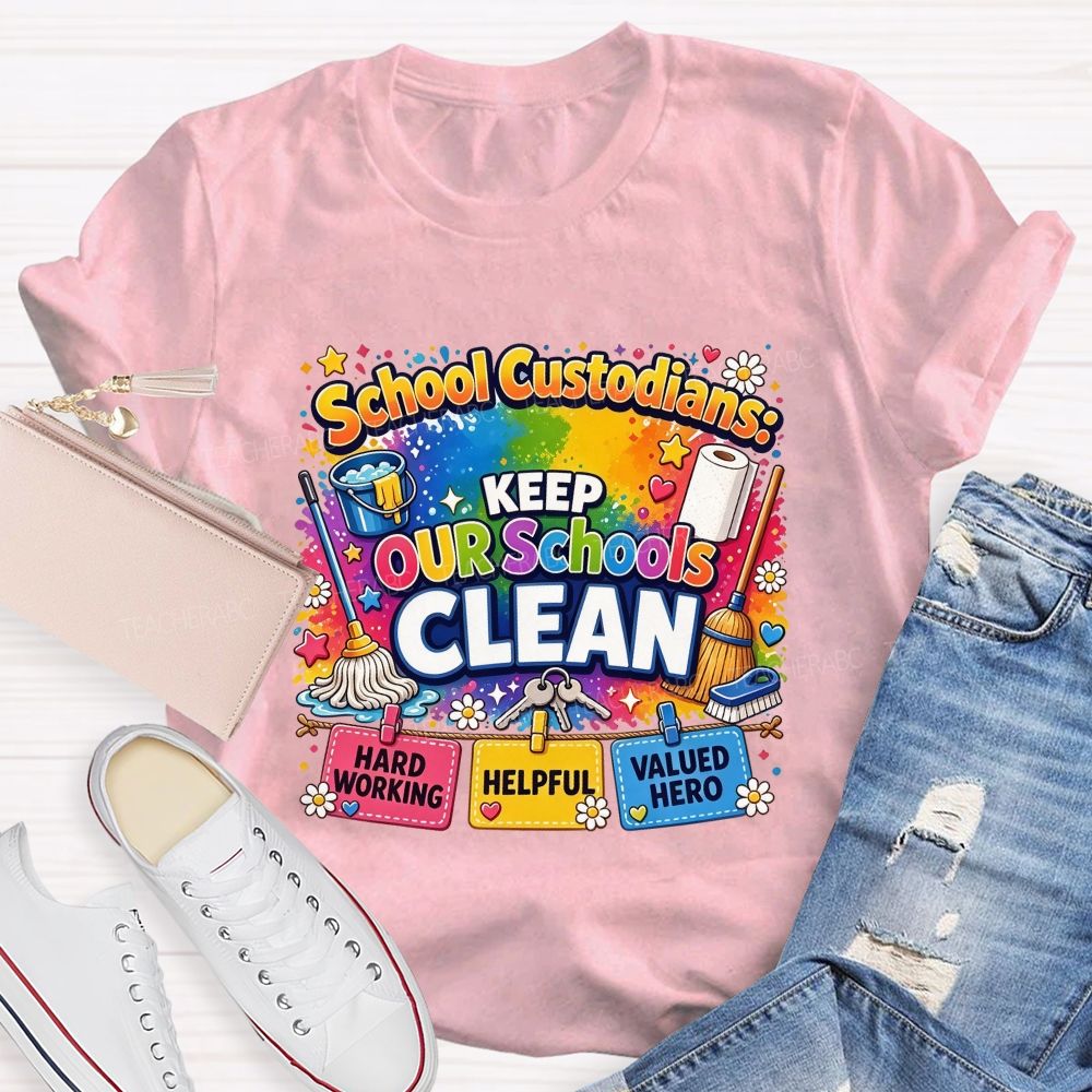 School Custodians Keep Our Schools Clean T-shirt