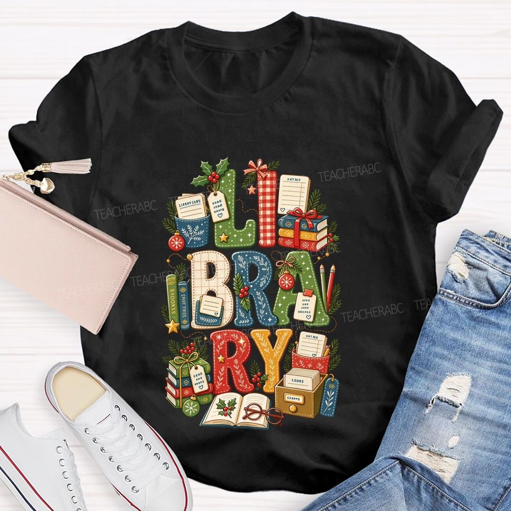 Merry Christmas To All Book Loving Librarians T-shirt