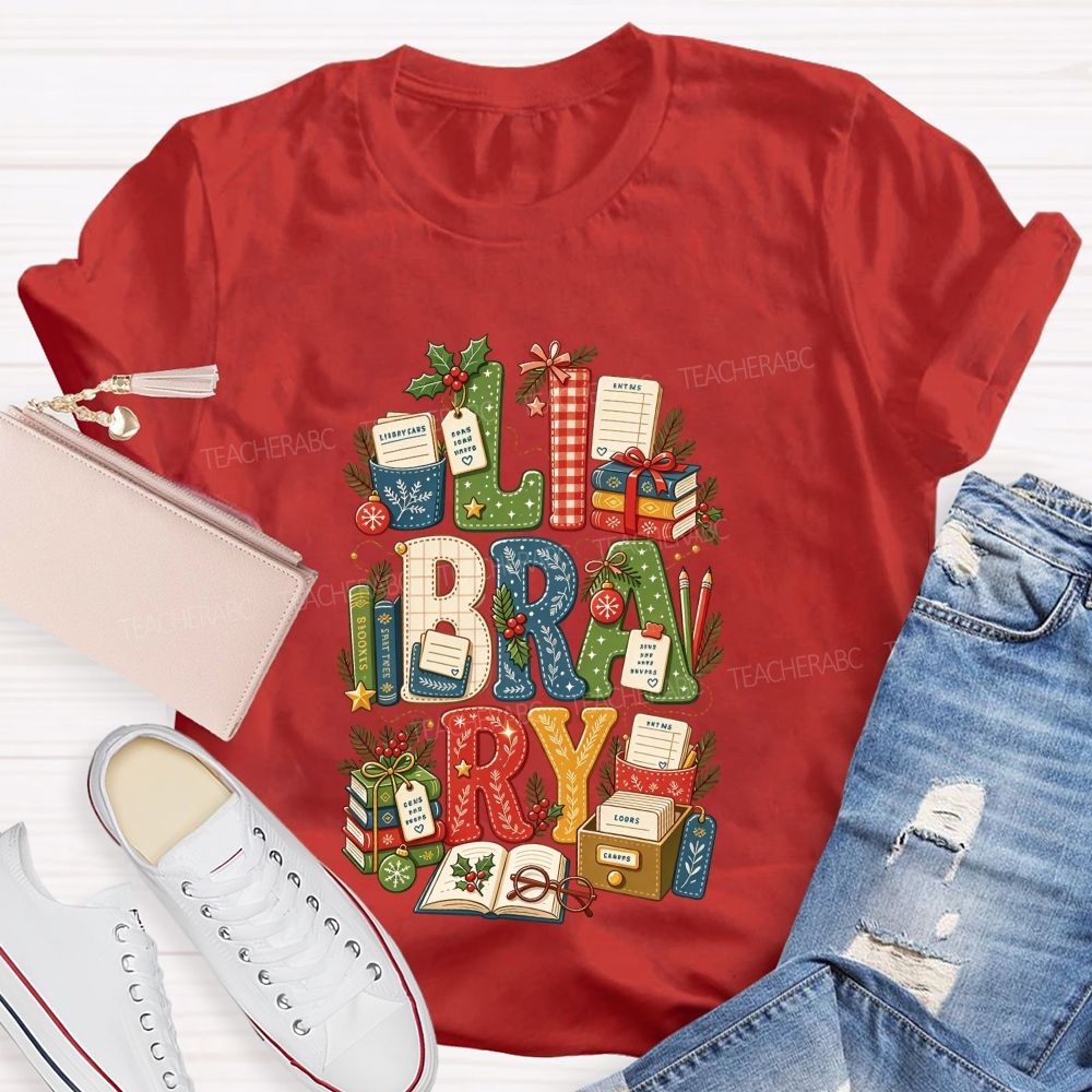 Merry Christmas To All Book Loving Librarians T-shirt