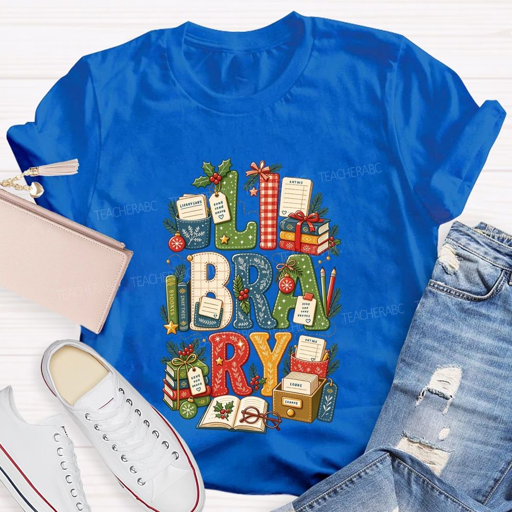 Merry Christmas To All Book Loving Librarians T-shirt