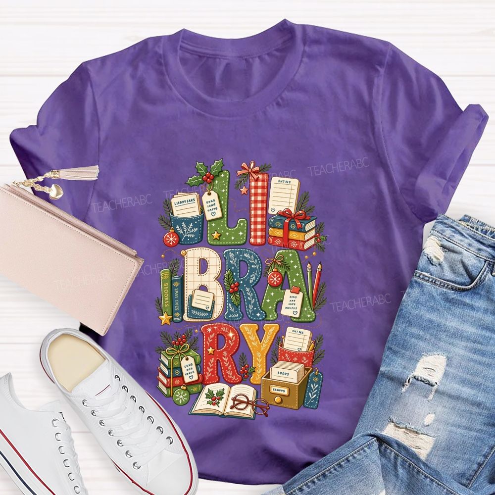 Merry Christmas To All Book Loving Librarians T-shirt