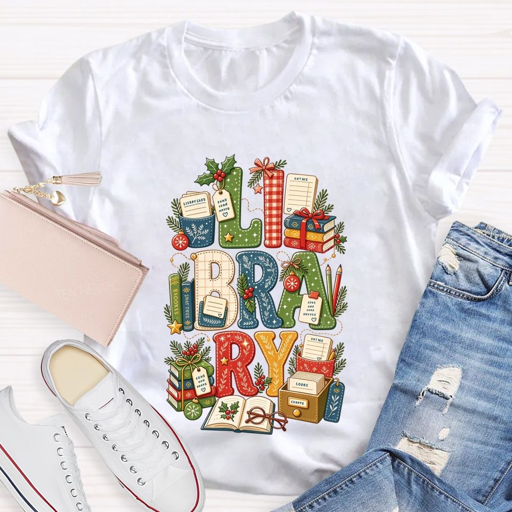 Merry Christmas To All Book Loving Librarians T-shirt